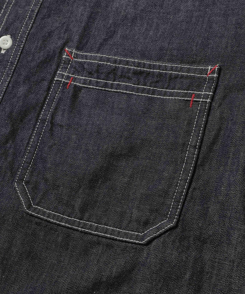 MR.OLIVE / 6oz DENIM / RINSE WASH SERVICEMAN SHIRT / ミスターオリーブ / 6オンスデニム / リンスウォッシュ サービスマンシャツ